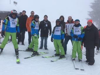 Bürgermeister Quast bei den Ski Alpin Meisterschaften